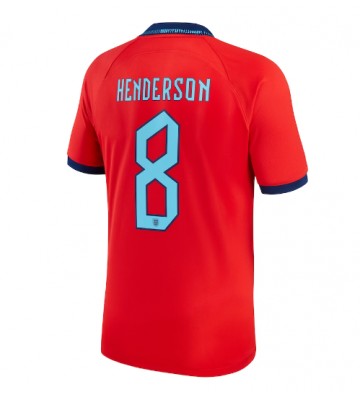 England Jordan Henderson #8 Bortedrakt VM 2022 Kortermet